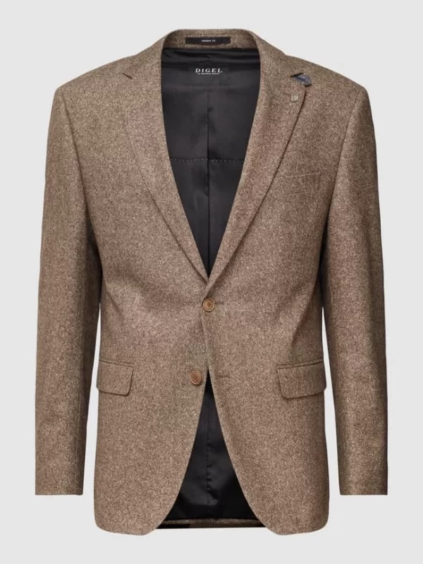 Budget ? DIGEL Modern Fit 2-Knopf-Sakko Mit Pattentaschen Modell ‘Ezzo’ – Beige ? 3