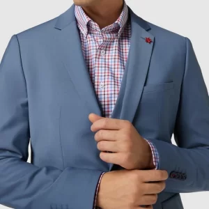 Coupon ? Cinque Sakko Mit Floraler Anstecknadel Modell ‘Monopoli’ – Rauchblau ? 11