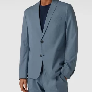 Angebote ? Drykorn Slim Fit 2-Knopf-Sakko Mit Reverskragen Modell ‘Hurley’ – Ozean Blau ? 13
