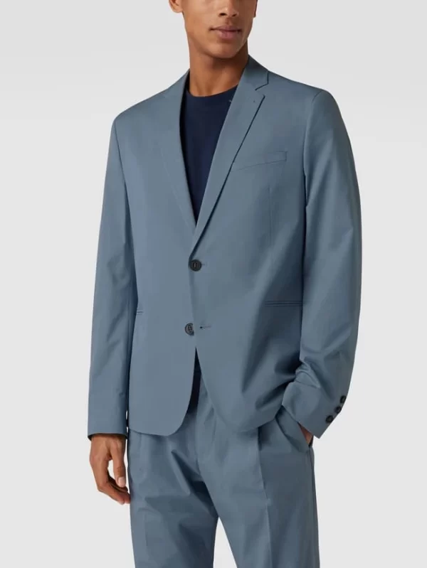 Angebote ? Drykorn Slim Fit 2-Knopf-Sakko Mit Reverskragen Modell ‘Hurley’ – Ozean Blau ? 5