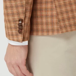 Schlussverkauf ? CG – Club Of Gents 1-Knopf-Sakko Mit Seide-Anteil Modell ‘Chuck’ – Rostrot ? 17