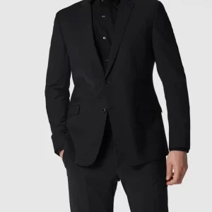 Rabatt ? Strellson Slim Fit 2-Knopf-Sakko Mit Fallendem Revers ‘Flex Cross’ – Schwarz ? 13