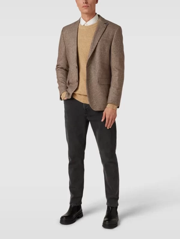 Budget ? DIGEL Modern Fit 2-Knopf-Sakko Mit Pattentaschen Modell ‘Ezzo’ – Beige ? 1
