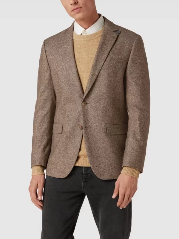 Budget ? DIGEL Modern Fit 2-Knopf-Sakko Mit Pattentaschen Modell ‘Ezzo’ – Beige ? 5